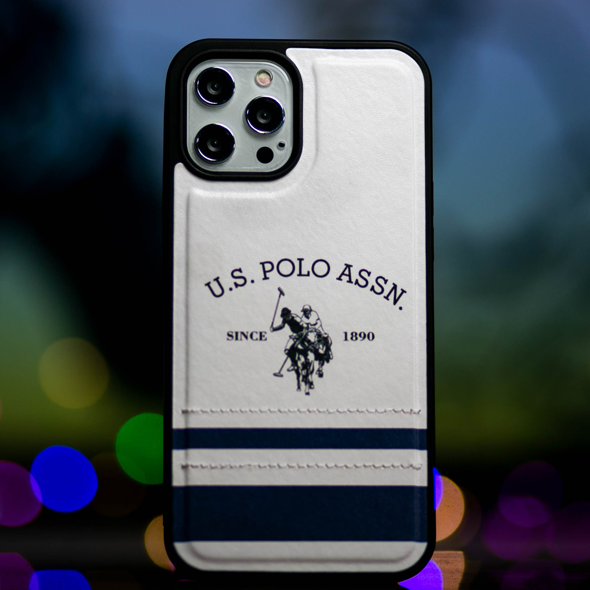 قاب گوشی چرمی دوخت دار طرح polo کد ( 202 )