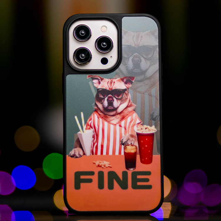 قاب گوشی سه بعدی طرح FINE کد ( 205 )