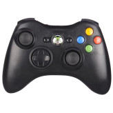 دسته بازی بی سیم Microsoft Xbox 360 High Copy + دانگل رنگ مشکی کد (x-008)