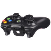 دسته بازی بی سیم Microsoft Xbox 360 High Copy + دانگل رنگ مشکی کد (x-008)