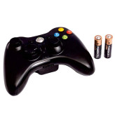 دسته بازی بی سیم Microsoft Xbox 360 نسخه اصلی رنگ مشکی کد (x-009)